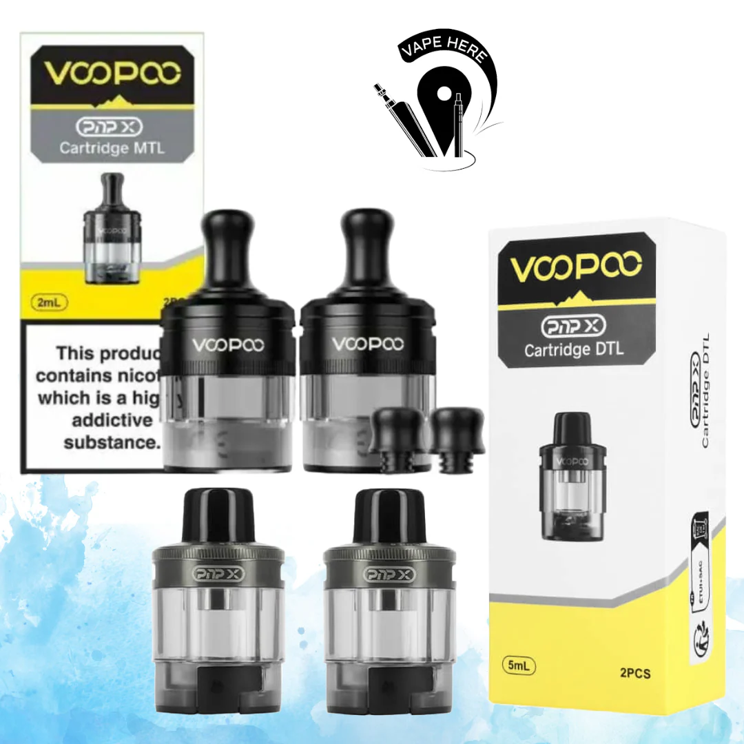 PnP X Empty Cartridge MTL & DTL (5ml) From VOOPOO