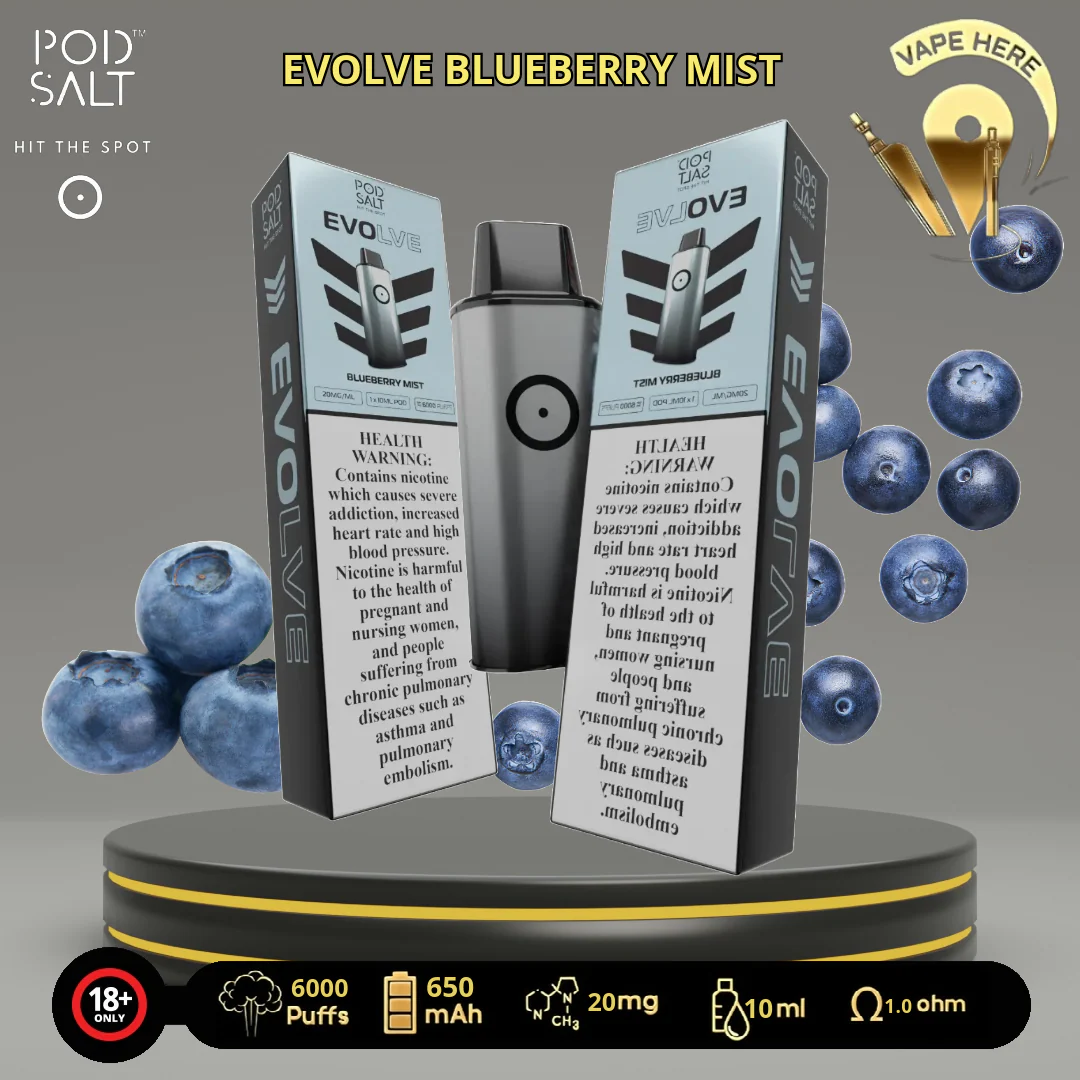 POD SALT EVOLVE 6000 PUFFS 20 MG PRE-FILLED PODS - Image 12