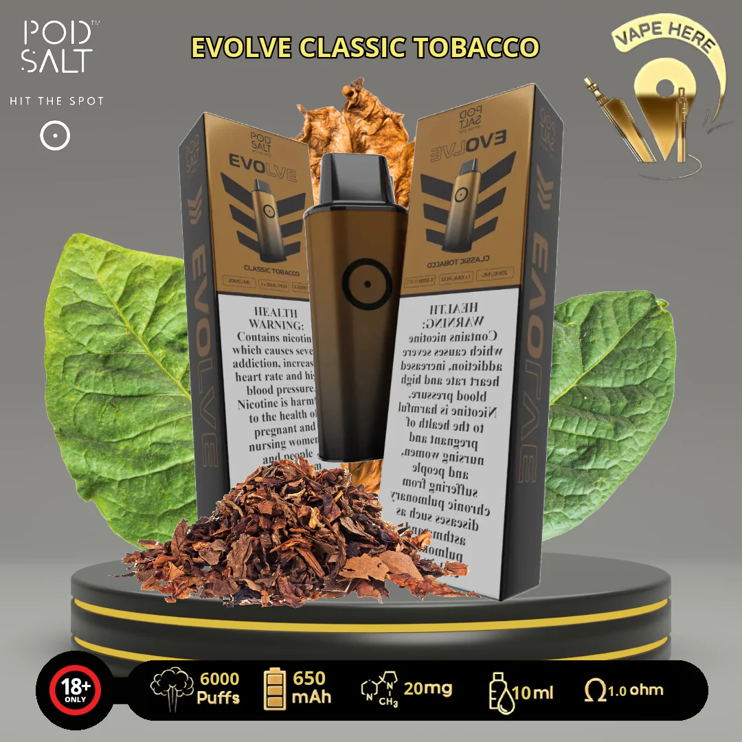 POD SALT EVOLVE 6000 PUFFS 20 MG PRE-FILLED PODS - Image 6