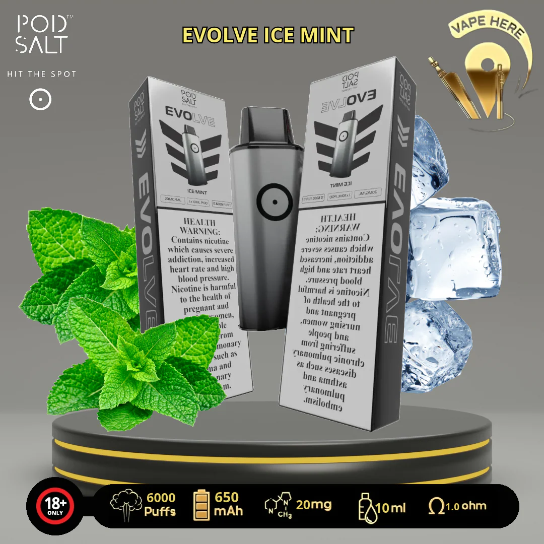 POD SALT EVOLVE 6000 PUFFS 20 MG PRE-FILLED PODS - Image 7