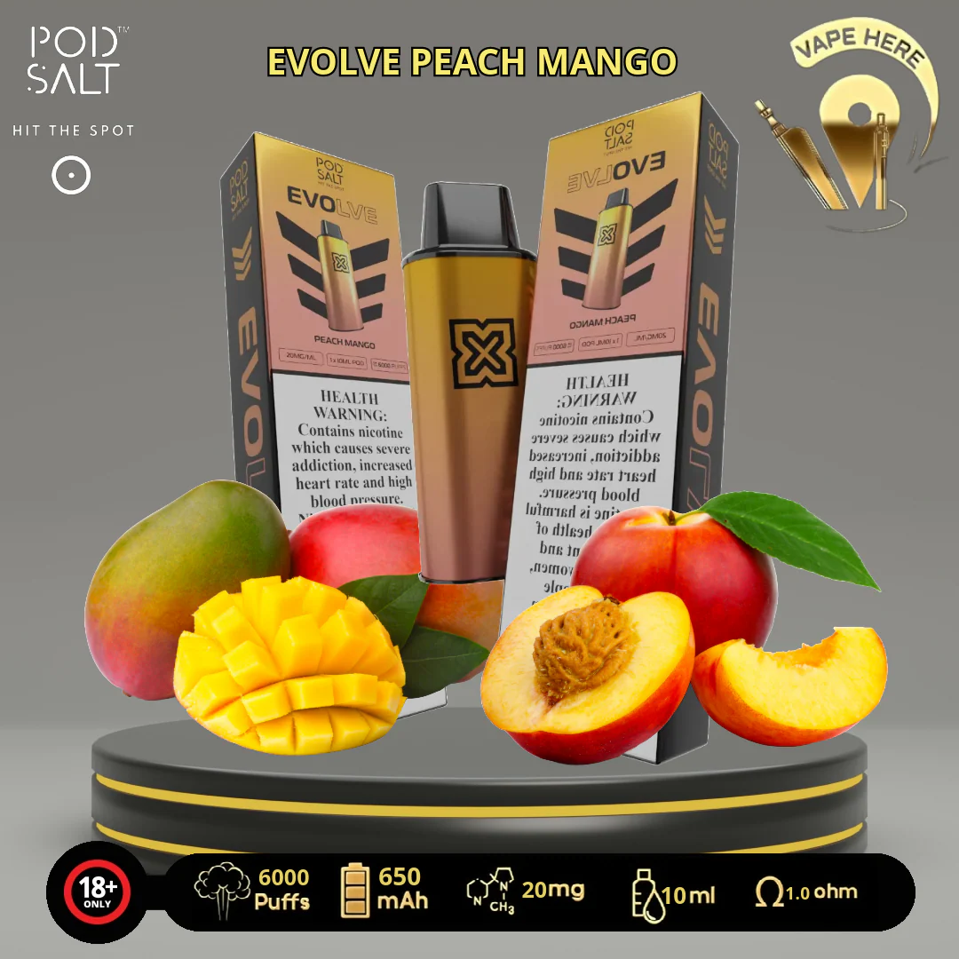 POD SALT EVOLVE 6000 PUFFS 20 MG PRE-FILLED PODS - Image 8