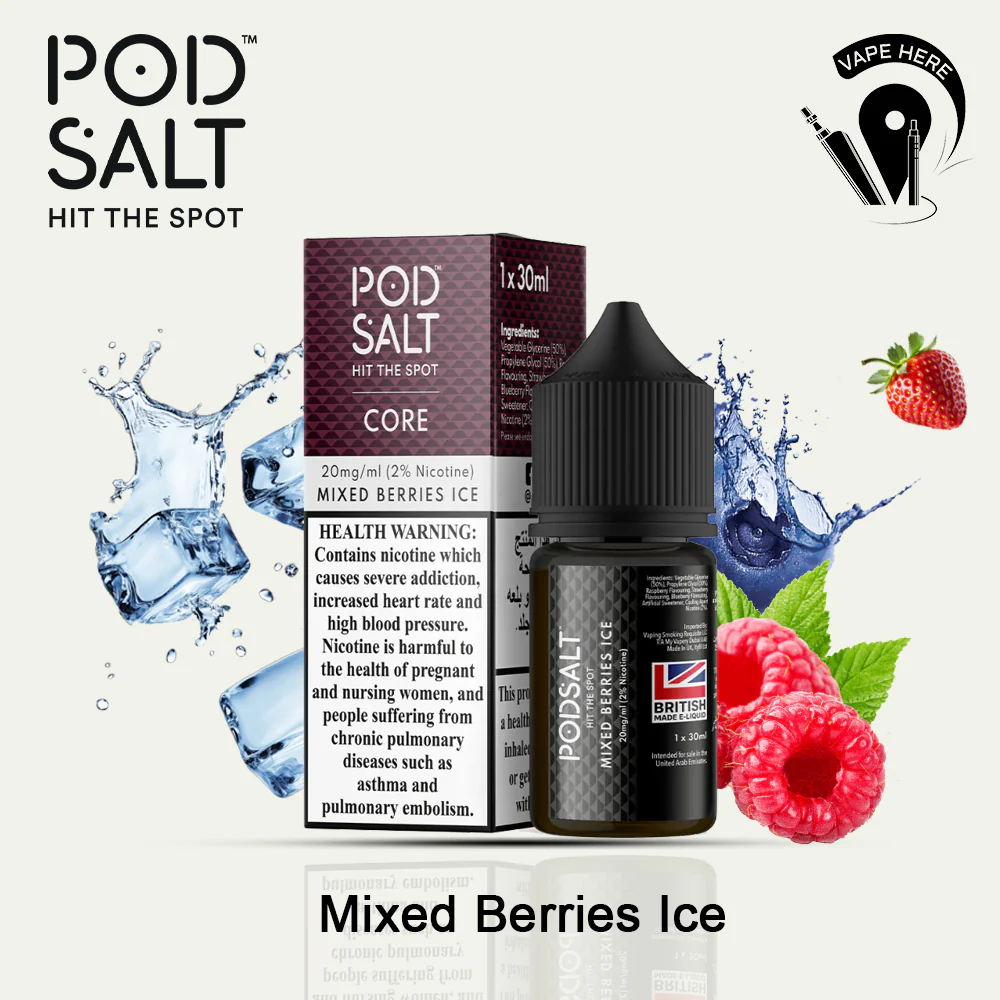 Pod Salt - Mixed Berries Ice - NicSalt - Image 3