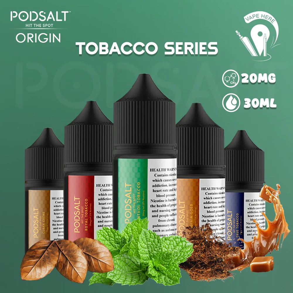 Pod Salt Origin Tobacco Series SaltNic 20MG 30ML