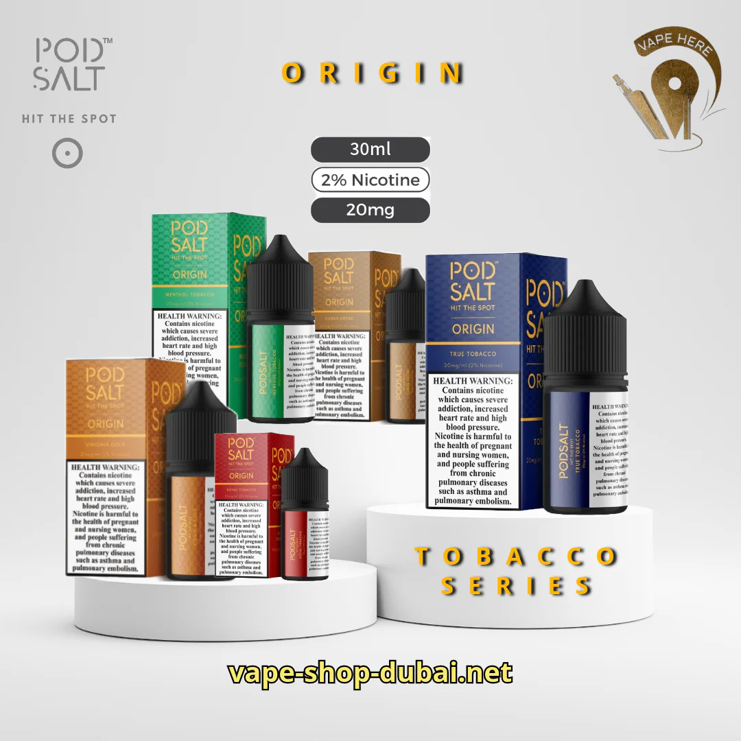 Pod Salt Origin Tobacco Series SaltNic 20MG 30ML - Image 10
