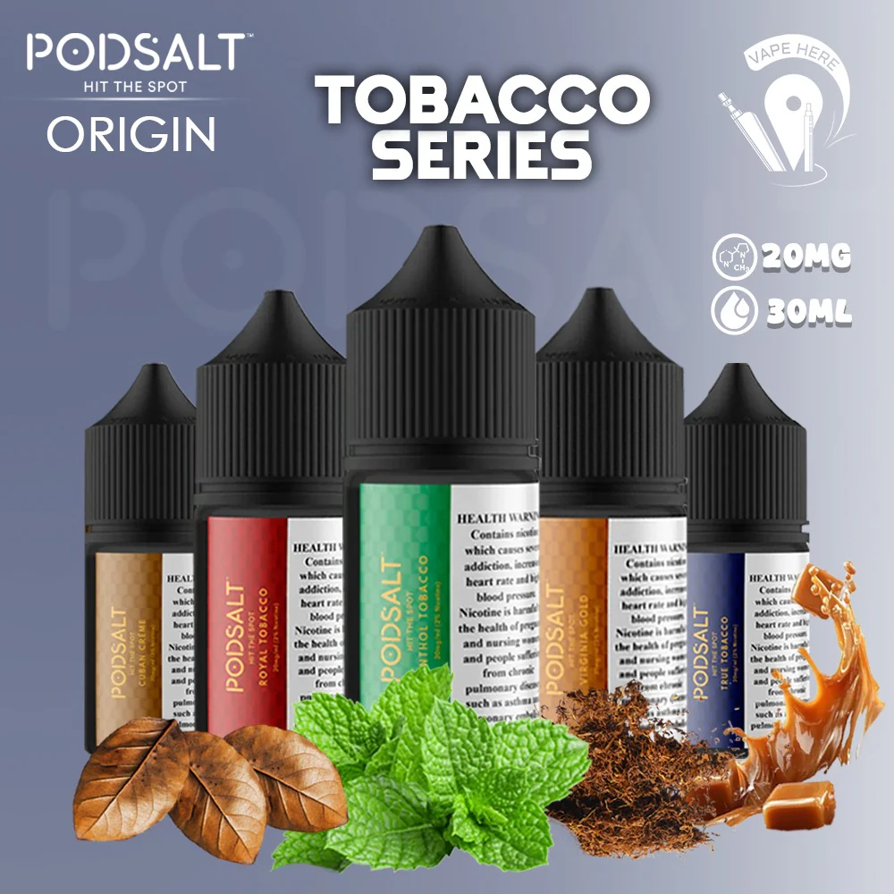 Pod Salt Origin Tobacco Series SaltNic 20MG 30ML - Image 2