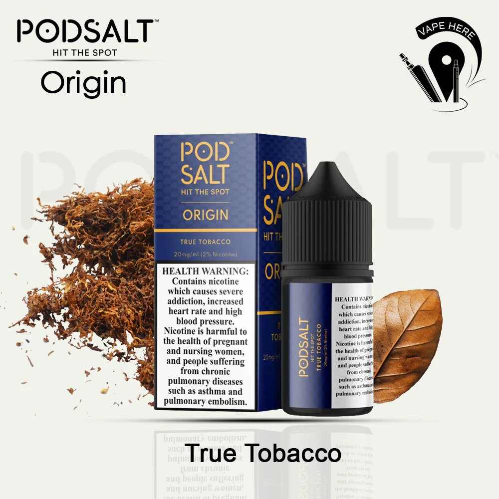 Pod Salt Origin Tobacco Series SaltNic 20MG 30ML - Image 5