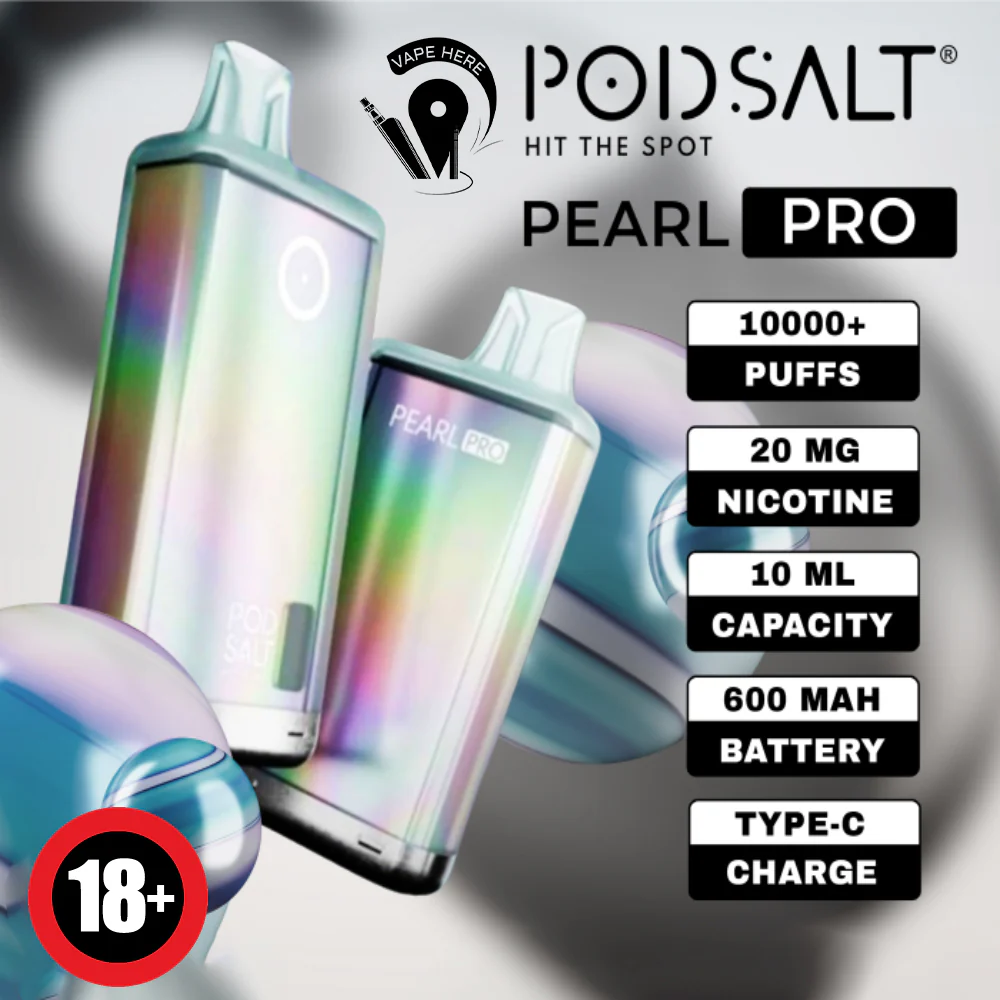 POD SALT PEARL PRO 10000 PUFFS DISPOSABLE VAPE 20MG