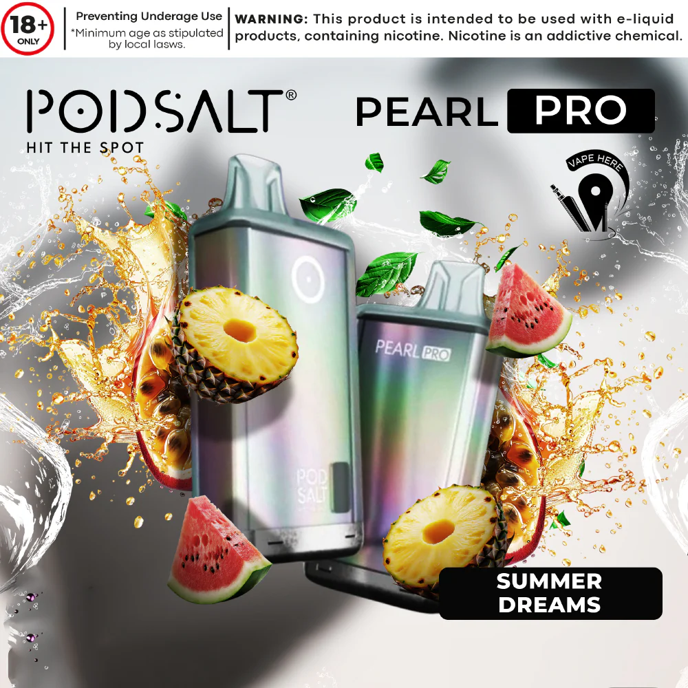 POD SALT PEARL PRO 10000 PUFFS DISPOSABLE VAPE 20MG - Image 11