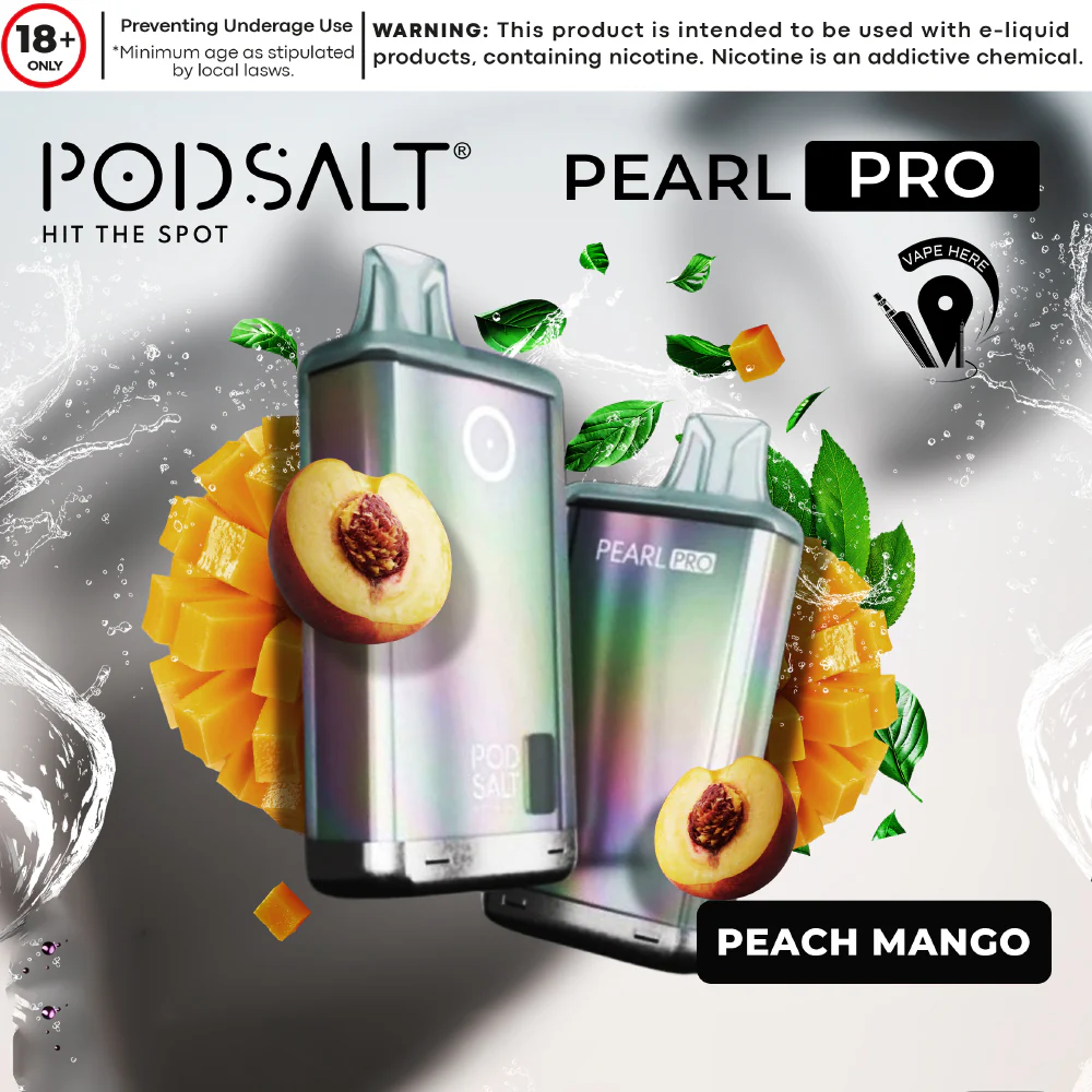 POD SALT PEARL PRO 10000 PUFFS DISPOSABLE VAPE 20MG - Image 2