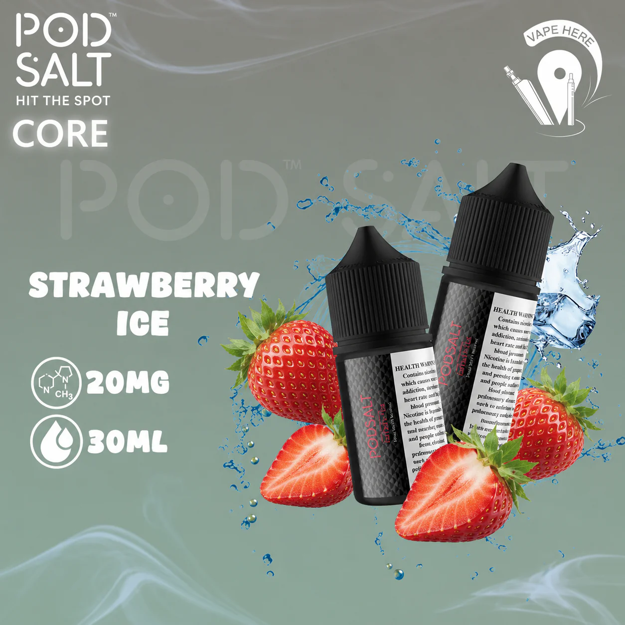 Pod Salt - Strawberry - NicSalt - Image 2