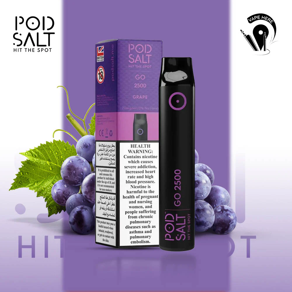 PS GO 2500 from Pod Salt Disposable Vape Device (20mg) - Image 4