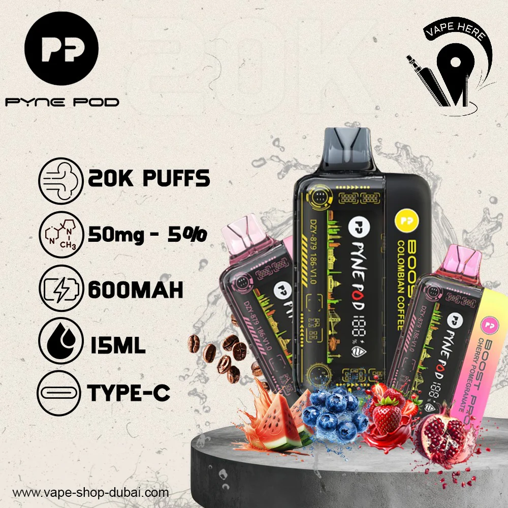 PYNE POD BOOST PRO 20000 PUFFS DISPOSABLE VAPE - Image 2