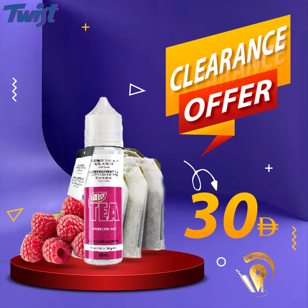 Raspberry Rize 50ml Ejuice by Twist Tea PGVG - Image 2