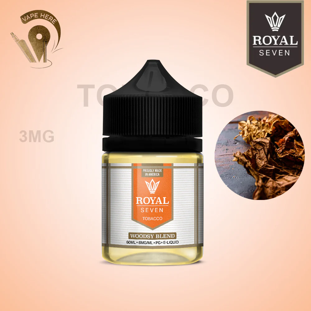 Royal Seven Tobacco Woodsy Blend 60ml E-Liquid - Image 3