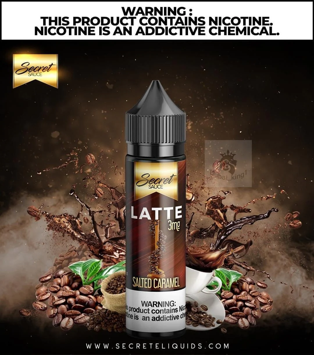Salted Caramel LATTE 60ML- Secret Sauce