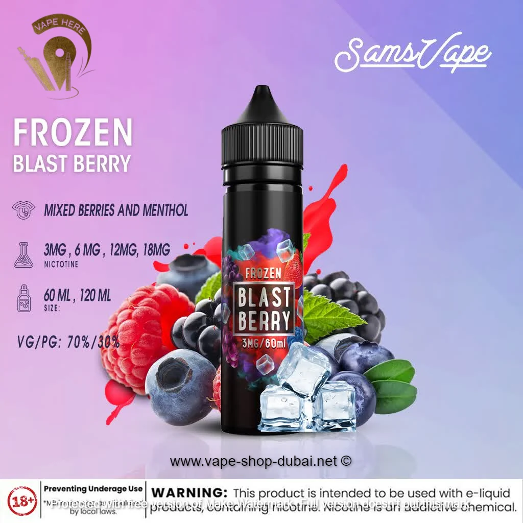 Sam Vapes Frozen Blast Berry 60ml E Liquid