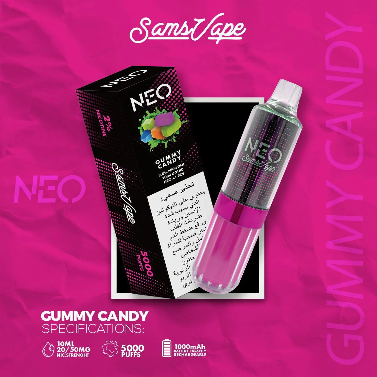 SAMS VAPE NEO 5000 PUFFS Disposable - Image 14