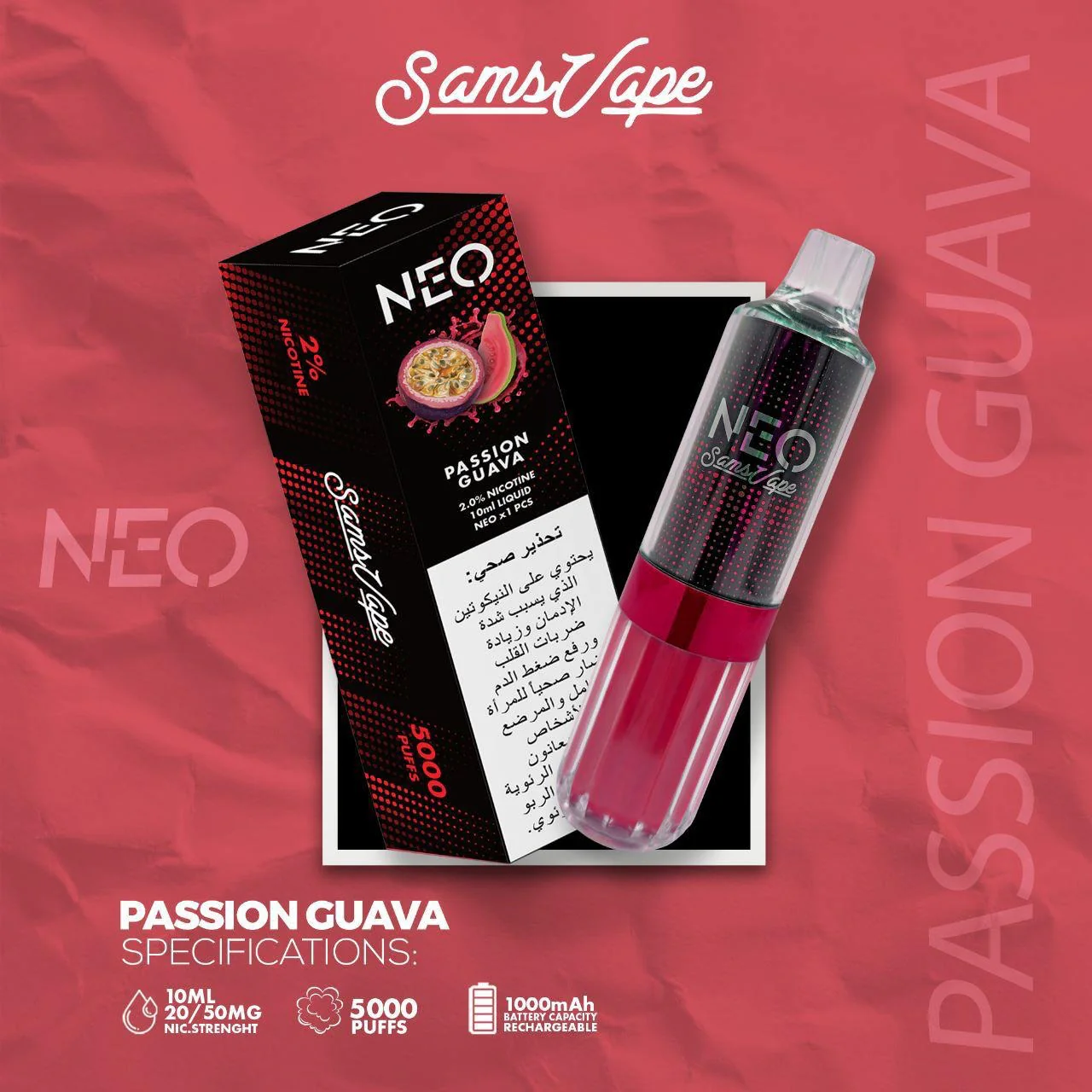 SAMS VAPE NEO 5000 PUFFS Disposable - Image 9