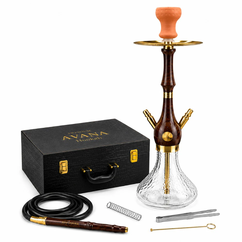 SHISHA AVANA HOOKA 06 Wood Style πΊ β Premium Traditional Hookah 70CM - Image 3