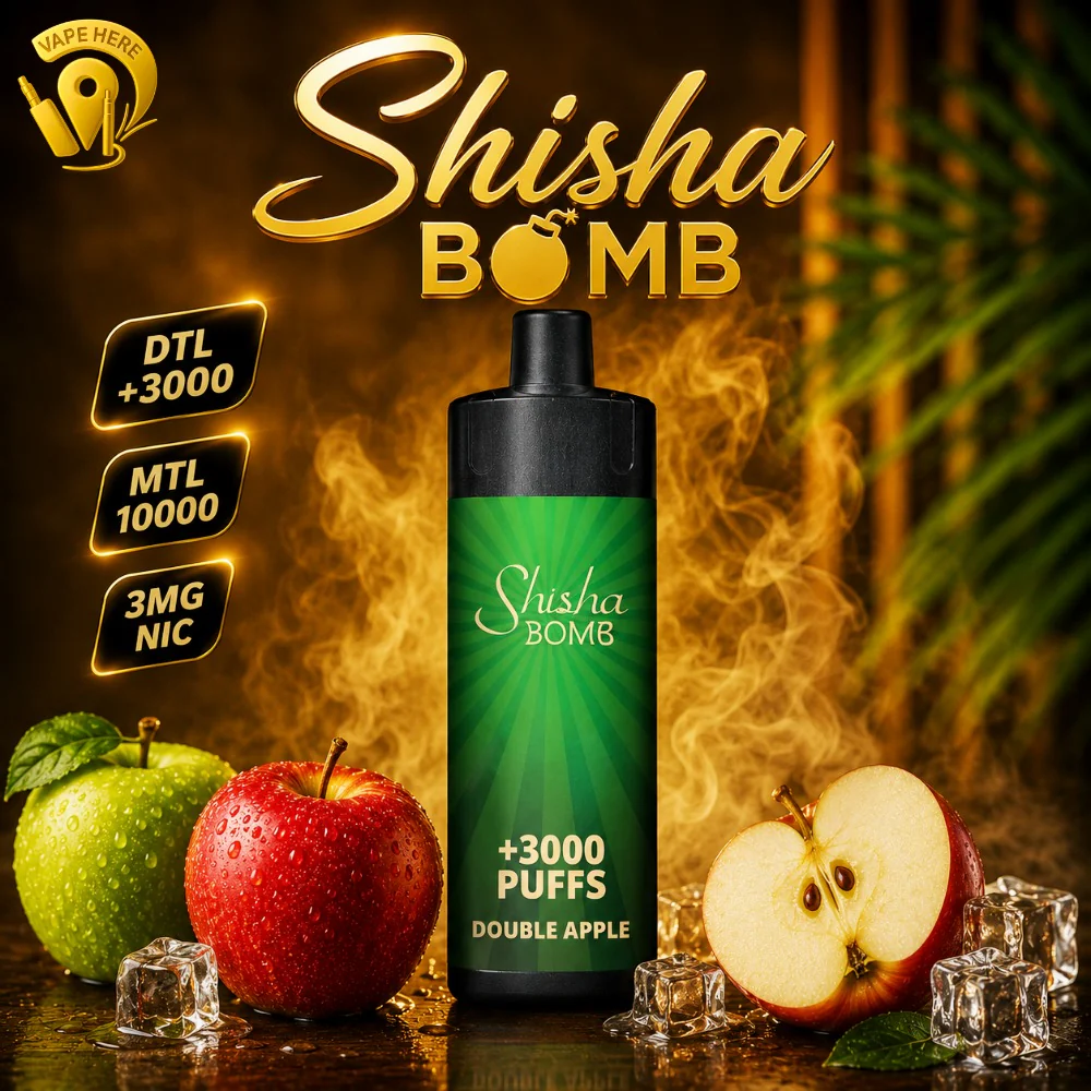 Shisha Bomb 3mg Disposable Vape DTL 3K & MTL 10K Puffs - Image 4
