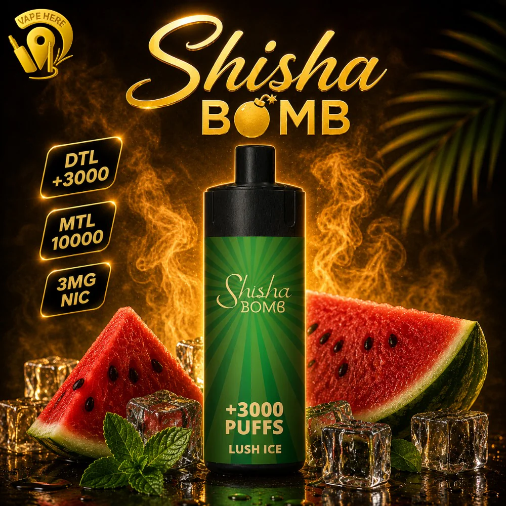 Shisha Bomb 3mg Disposable Vape DTL 3K & MTL 10K Puffs - Image 5