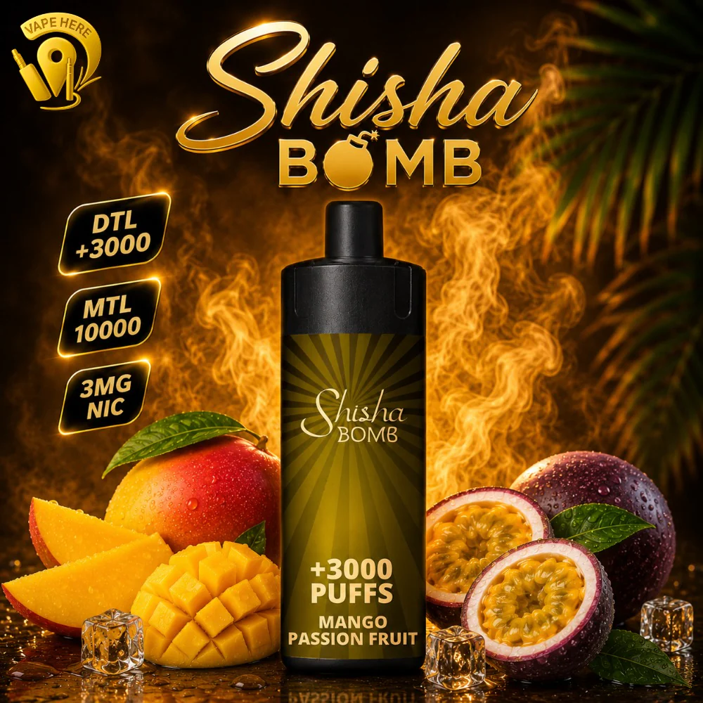 Shisha Bomb 3mg Disposable Vape DTL 3K & MTL 10K Puffs - Image 7