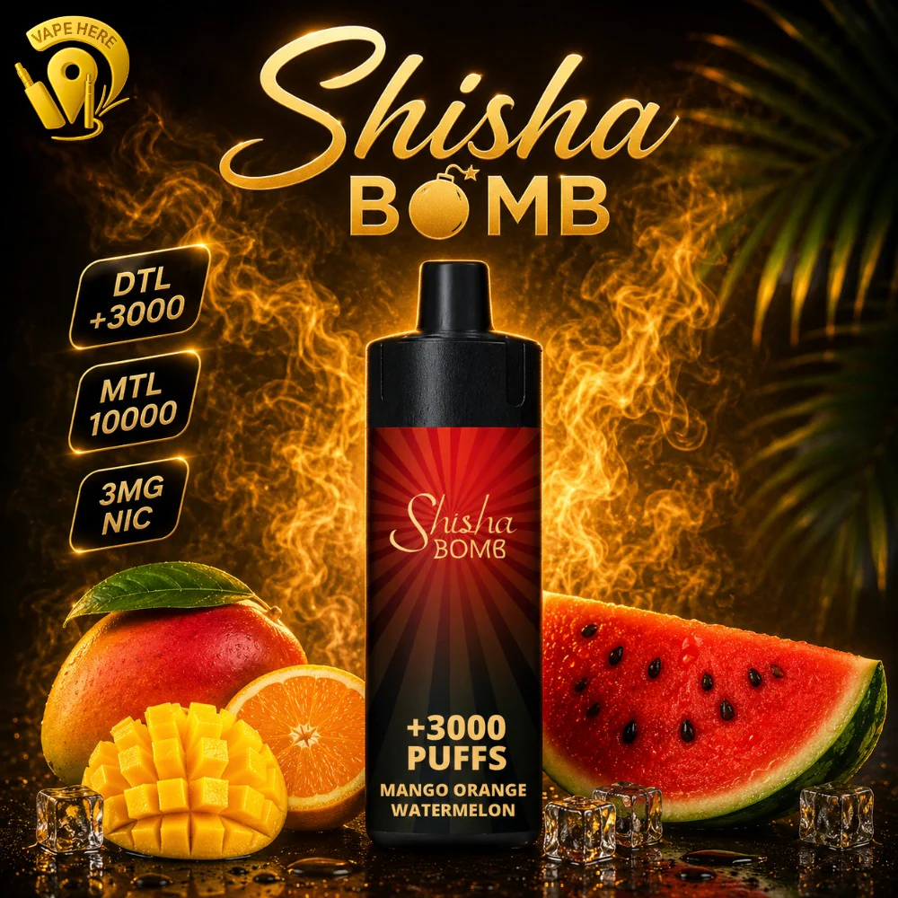 Shisha Bomb 3mg Disposable Vape DTL 3K & MTL 10K Puffs - Image 8