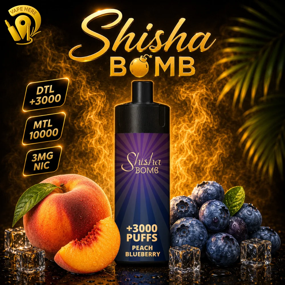 Shisha Bomb 3mg Disposable Vape DTL 3K & MTL 10K Puffs - Image 9