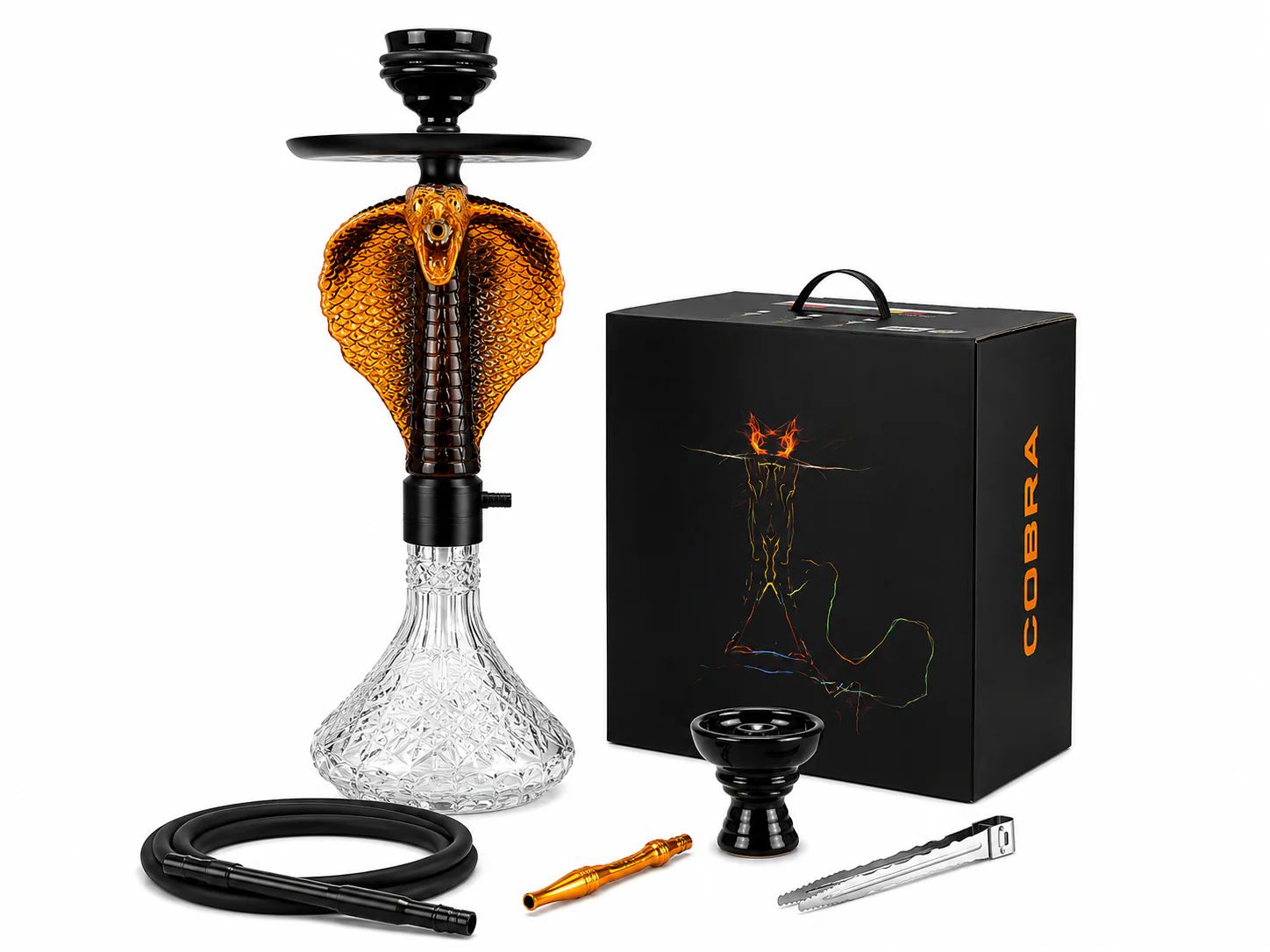 Shisha Cobra SL 241104 β Premium Traditional Cobra Hookah 50CM ππ¨ - Image 3
