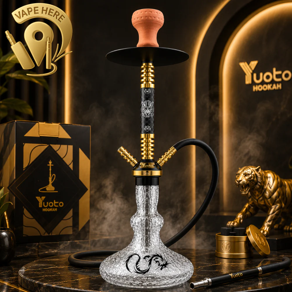 SHISHA YUOTO TIGER 2412 π― β Premium Traditional Hookah 60CM - Image 2