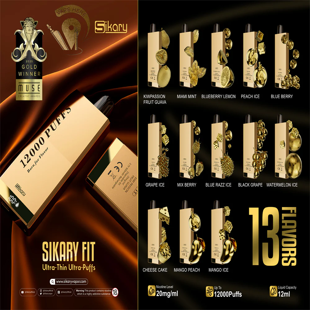 Sikary FIT 12000 Puffs Disposable Vapes