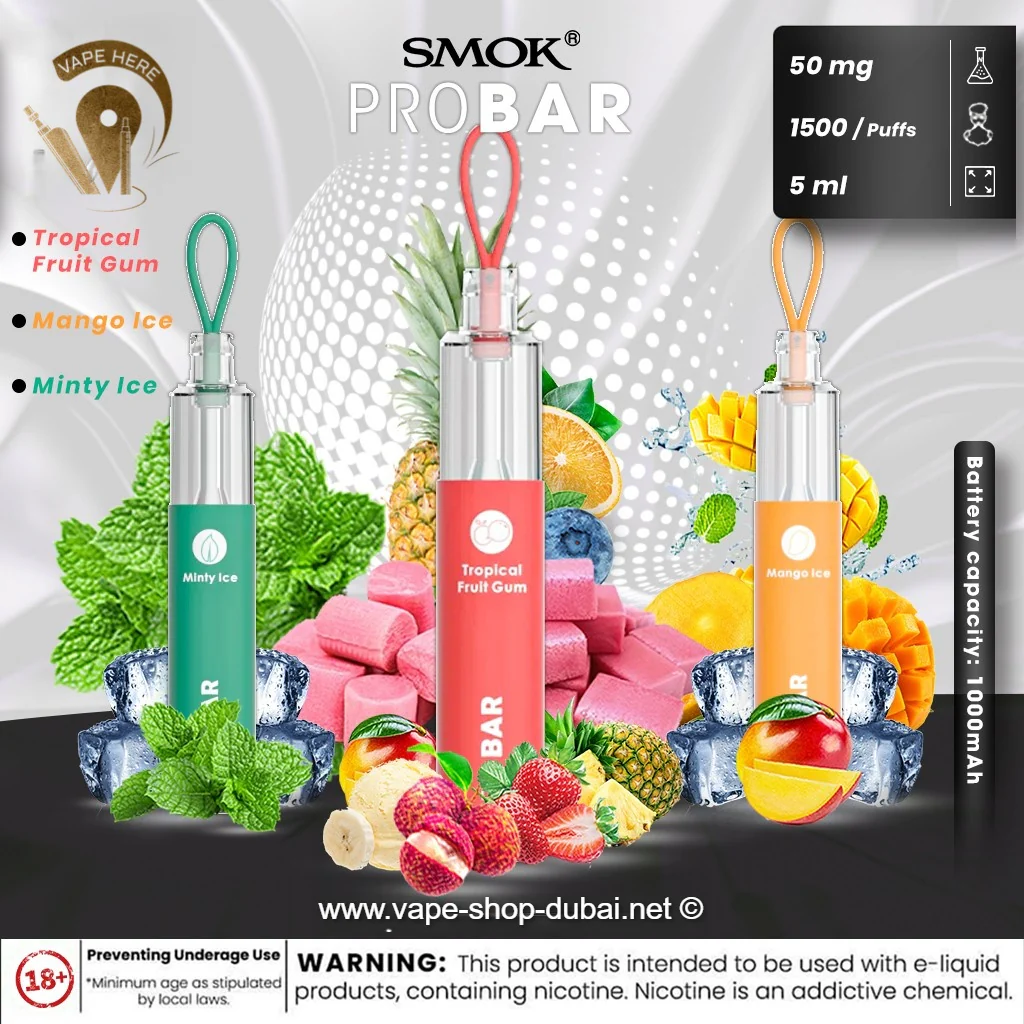 SMOK Pro Bar Disposable Vape Kit (1500 Puffs) - Image 3