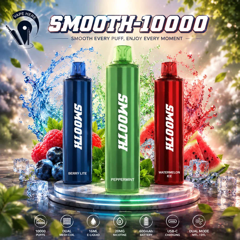 SMOOTH 10000 Puffs Disposable Vape 20mg