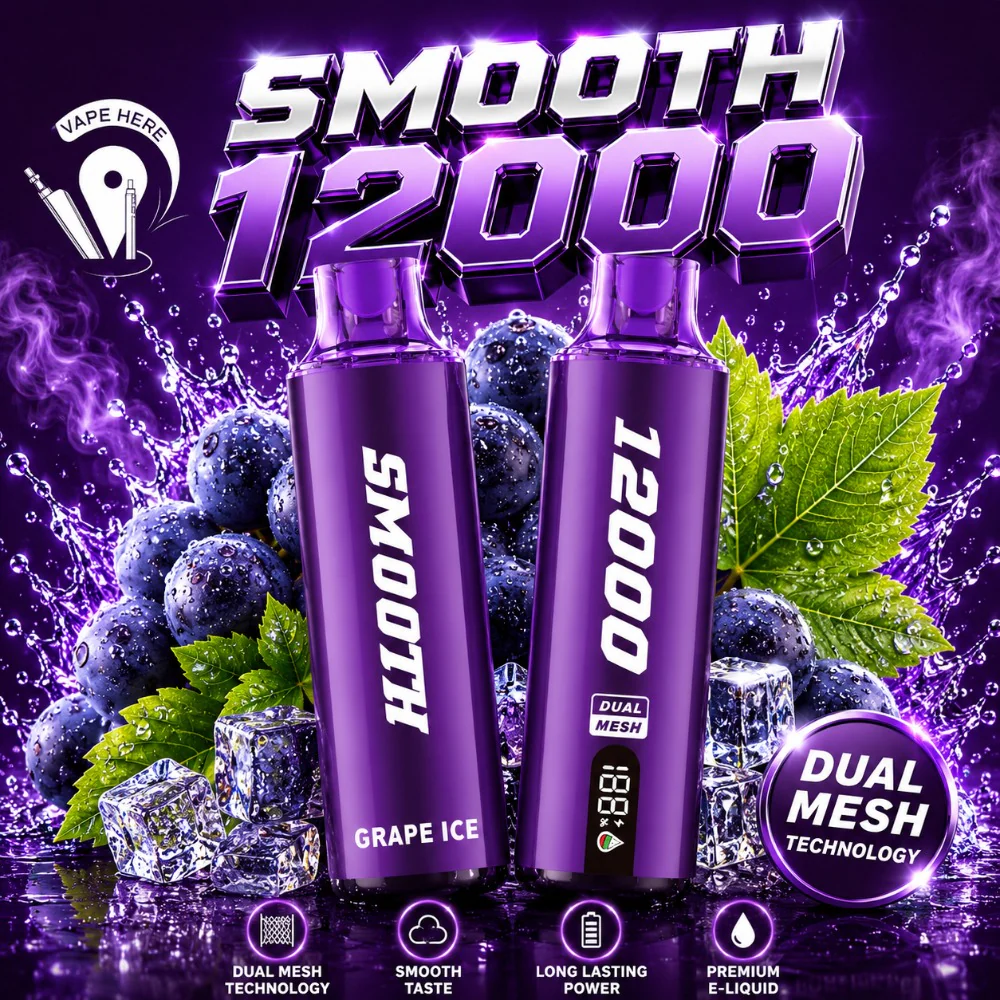 SMOOTH WHALE 12000 Puffs Disposable Vape 20mg - Image 6