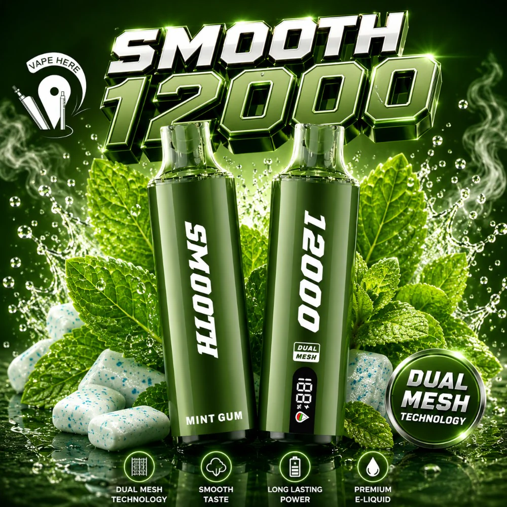 SMOOTH WHALE 12000 Puffs Disposable Vape 20mg - Image 8