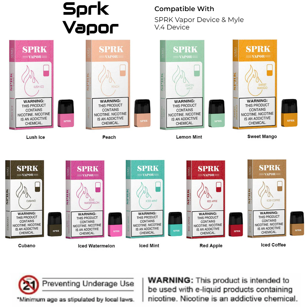 SPRK VAPOR PODS (Compatible with Myle V4 Pod System) - Image 16