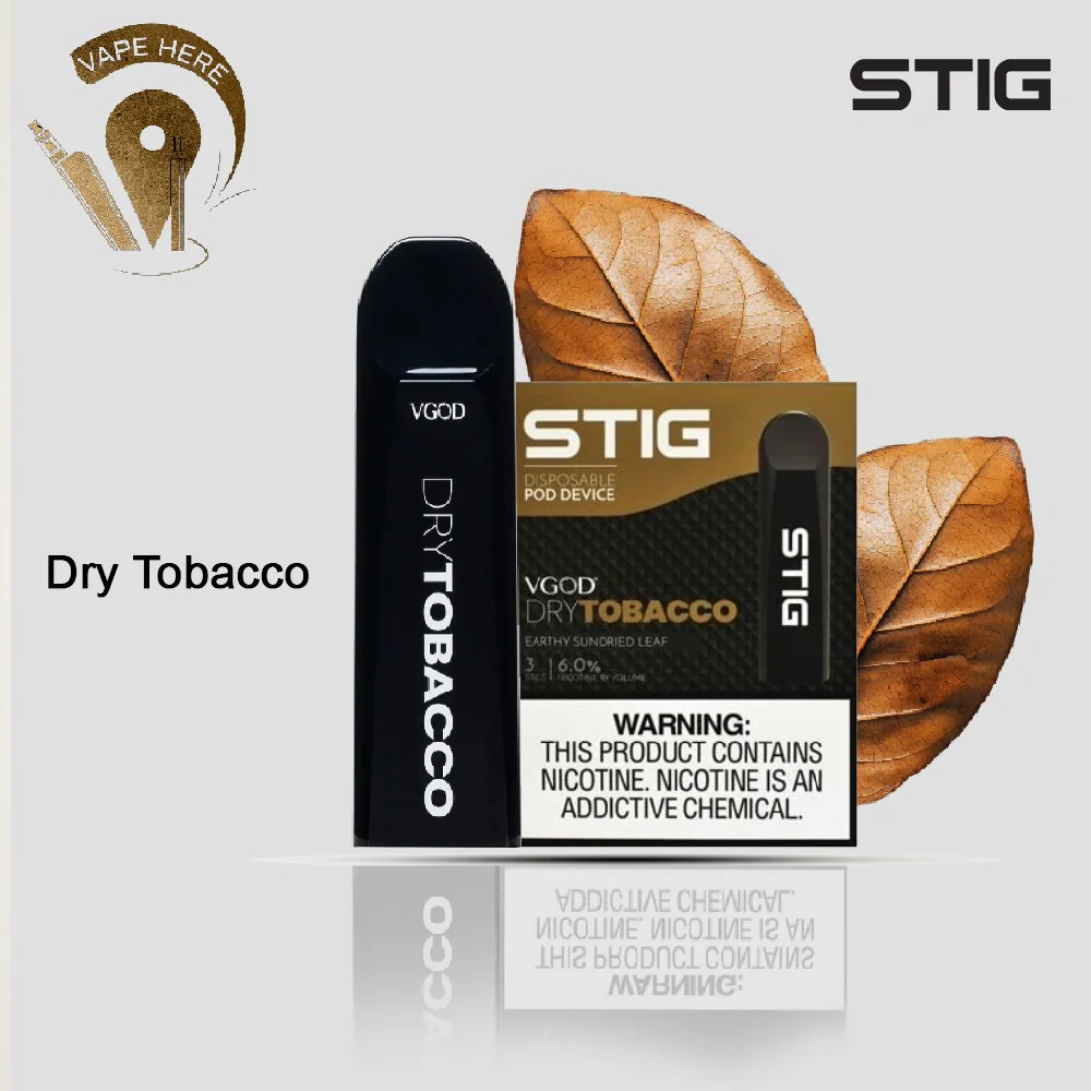 STIG Disposable Pod by VGOD ( American Version ) - DRY TOBACCO