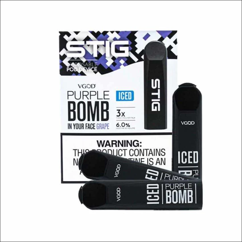 STIG Disposable Pod by VGOD ( American Version ) – Iced Purple Bomb - Image 3