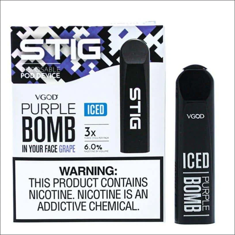 STIG Disposable Pod by VGOD ( American Version ) – Iced Purple Bomb - Image 4