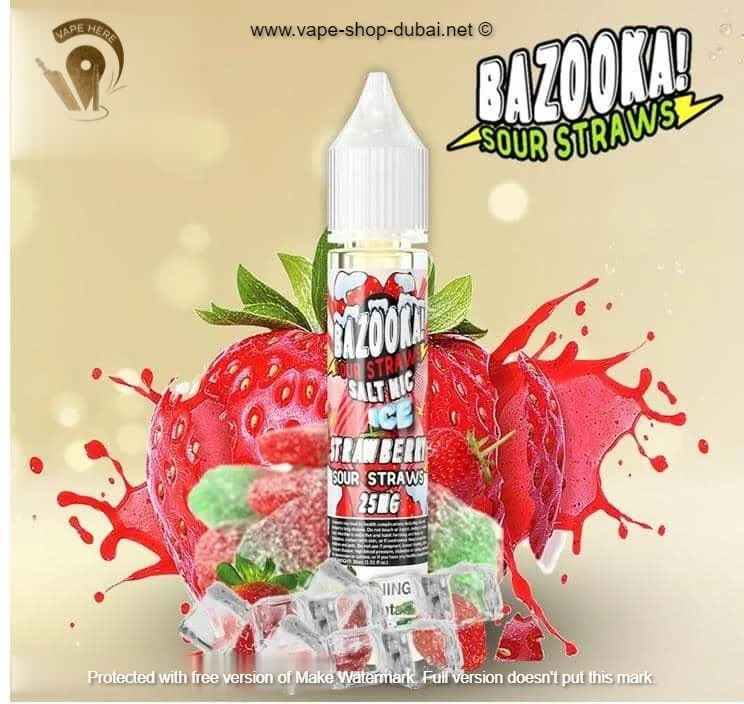 Strawberry Ice 30ml SaltNic by Bazooka - Image 3