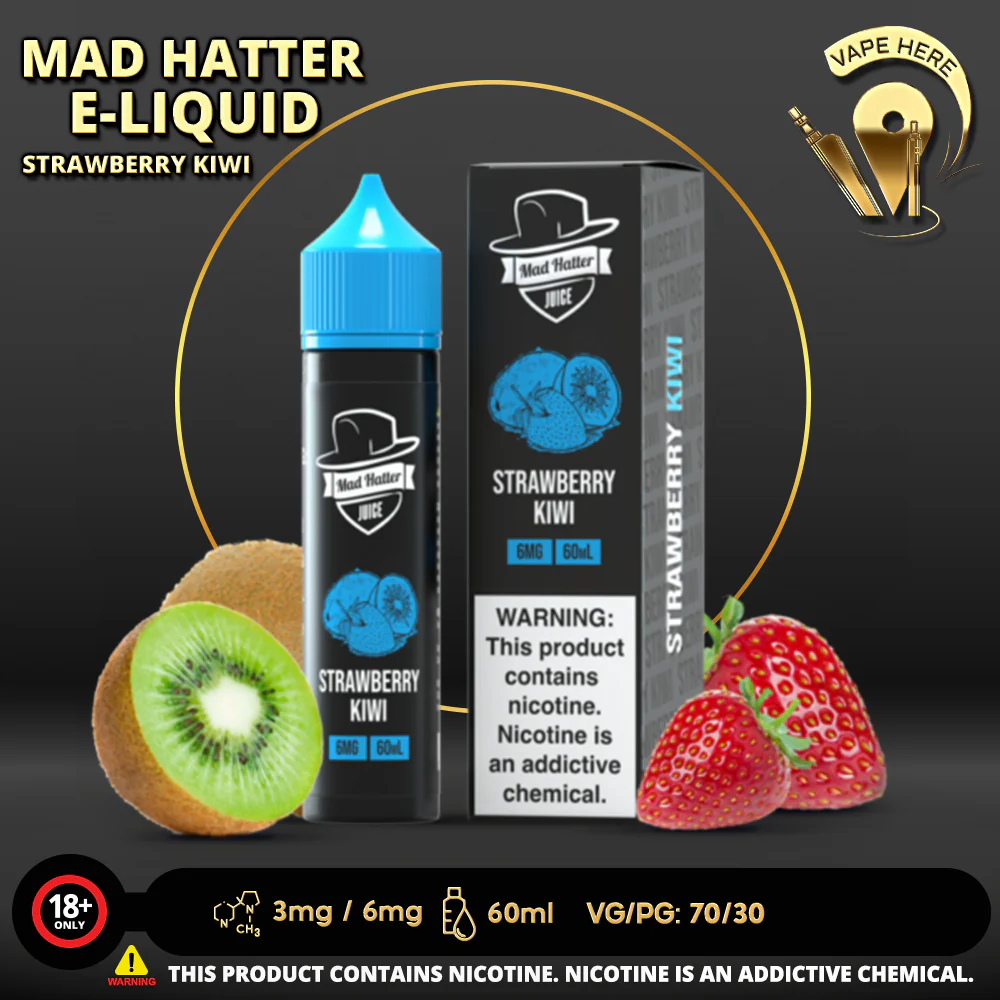 STRAWBERRY KIWI - E-LIQUIDS 60ML / MAD HATTER - Image 4