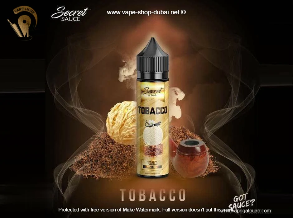 Tobacco 60ml Eliquid - Secret Sauce