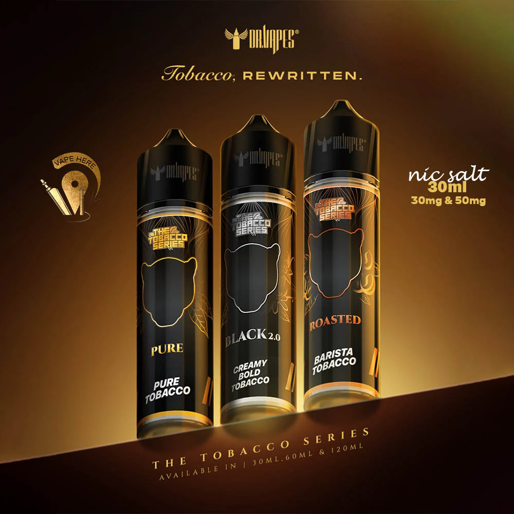 Tobacco Series From Dr Vapes 30ml SaltNic