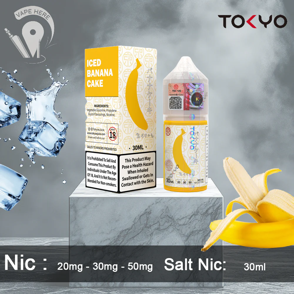 TOKYO BANANA CAKE SALTNIC 30ML- CLASSIC SERIES - Image 2