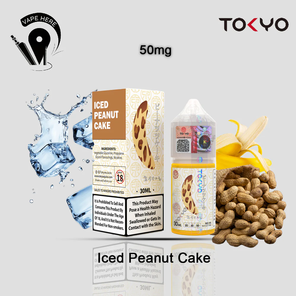 TOKYO ICE PEANUT Cake SALTNIC 30ML- CLASSIC SERIES - Image 5