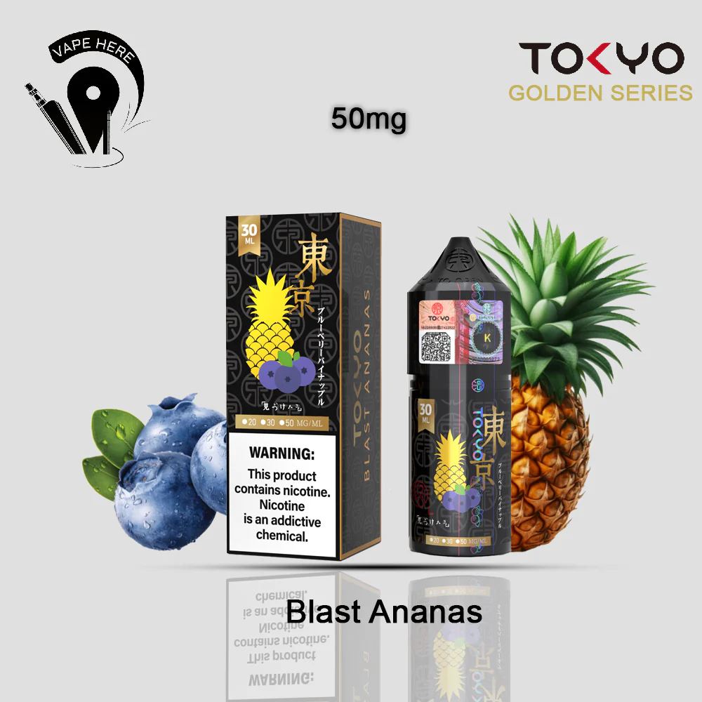 TOKYO BLAST ANANAS SALTNIC 30ML- GOLDEN SERIES - Image 4