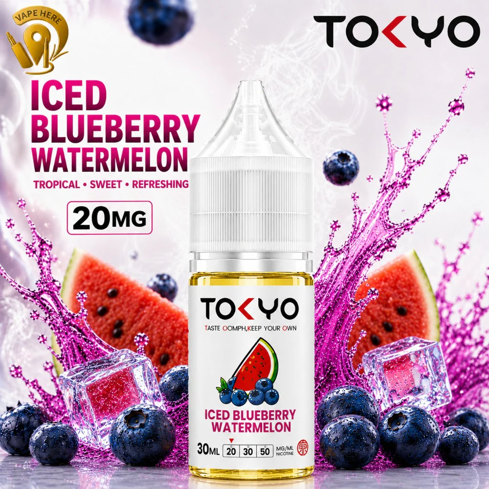 TOKYO BLUEBERRY WATERMELON SALTNIC 30ML- CLASSIC SERIES - Image 3