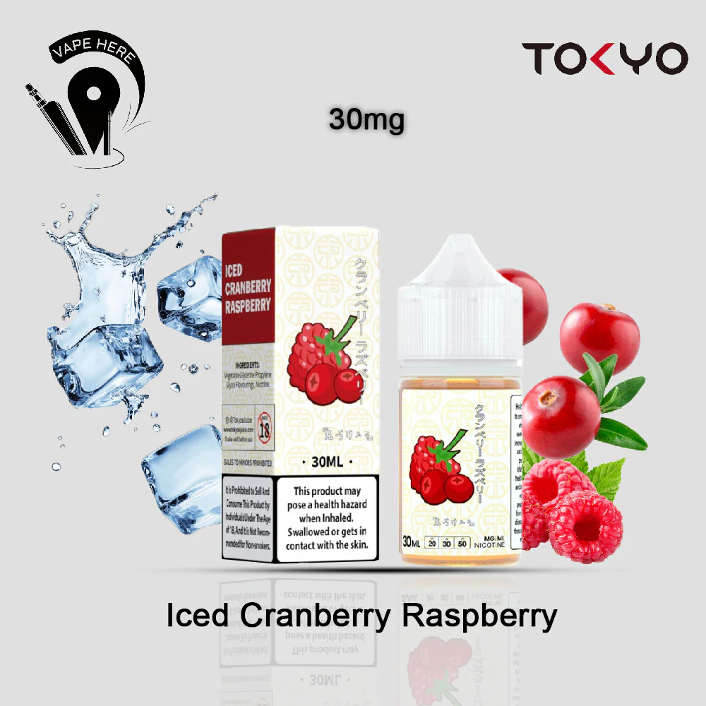 TOKYO CRANBERRY RASPBERRY SALTNIC 30ML- CLASSIC SERIES - Image 4