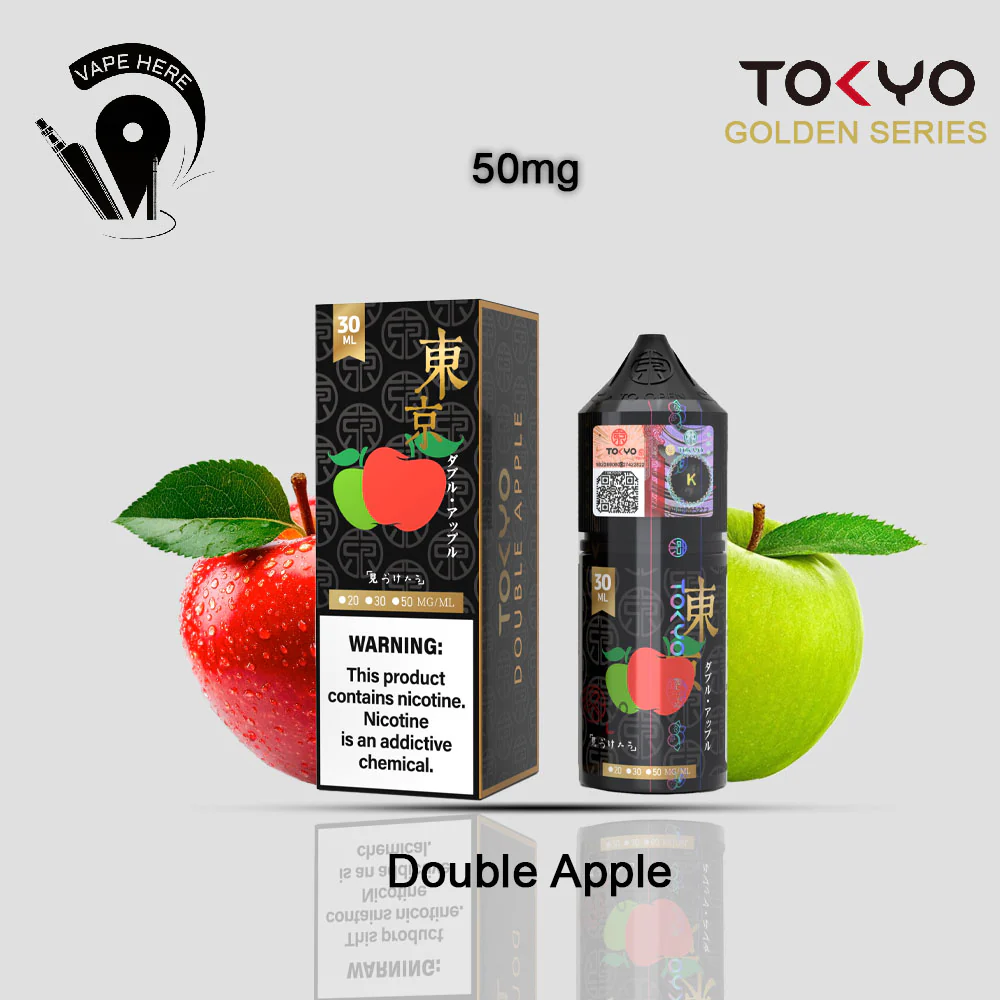 TOKYO DOUBLE APPLE SALTNIC 30ML- GOLDEN SERIES - Image 4