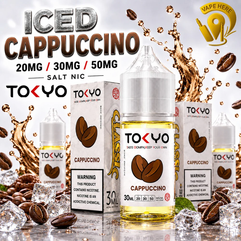 TOKYO ICED CAPPUCCINO SALTNIC 30ML- CLASSIC SERIES